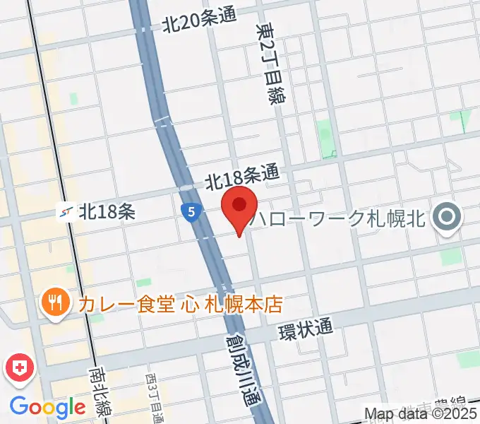 スタジオミックス・ジッピーホールの地図