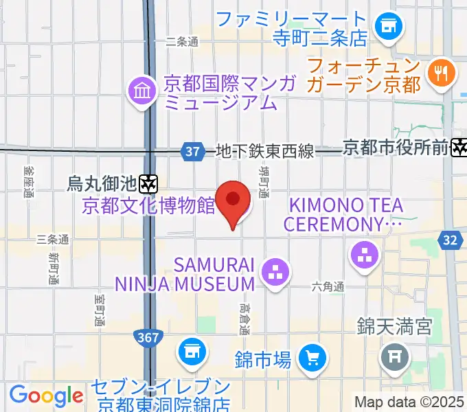 京都文化博物館 別館ホールの地図