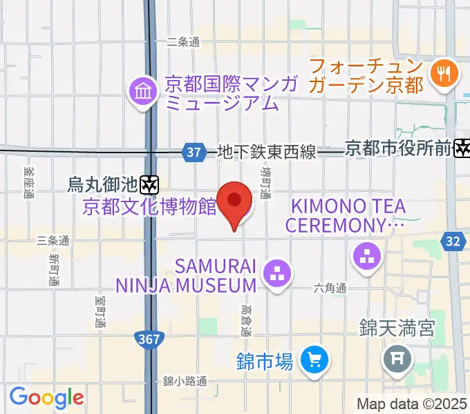 京都文化博物館 別館ホールの地図