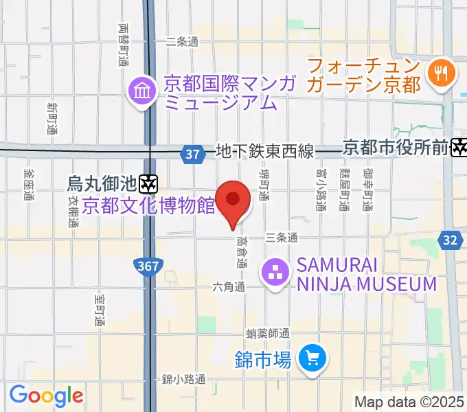 京都文化博物館 別館ホールの地図
