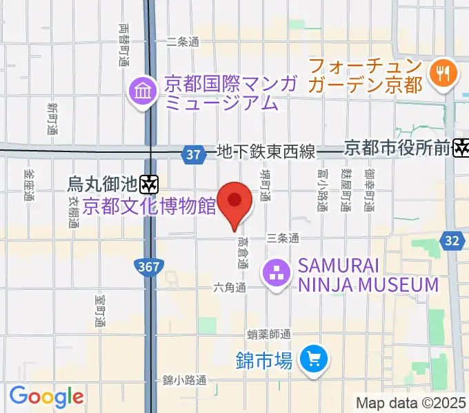 京都文化博物館 別館ホールの地図