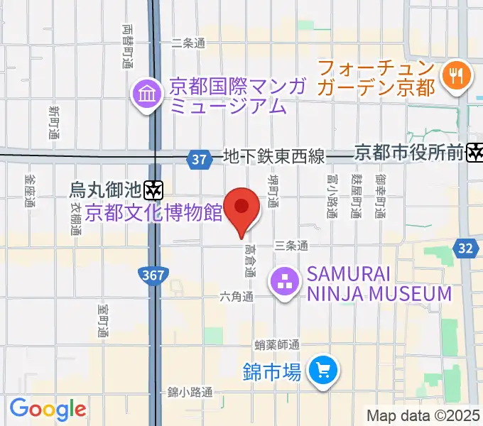 京都文化博物館 別館ホールの地図