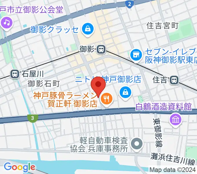 コーヒーハウス井戸の地図