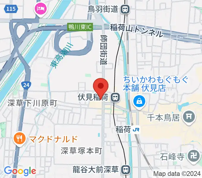 アンソニアカフェの地図