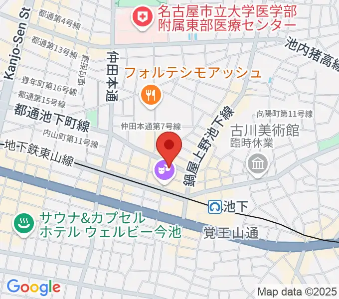 池下ストレガの地図