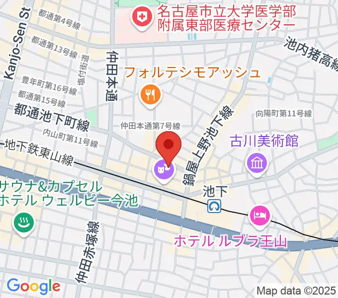 池下ストレガの地図