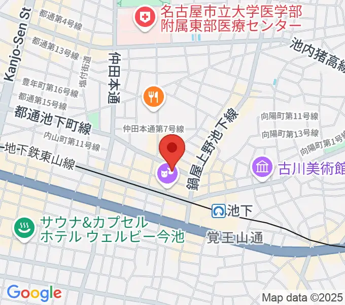 池下ストレガの地図