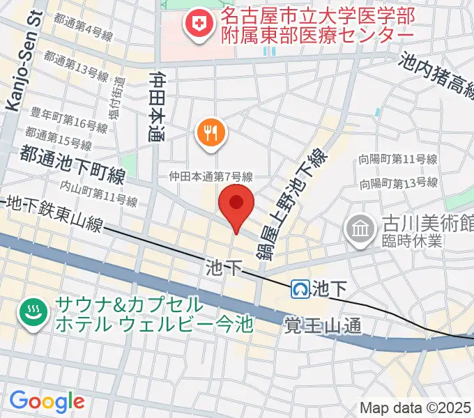 池下ストレガの地図