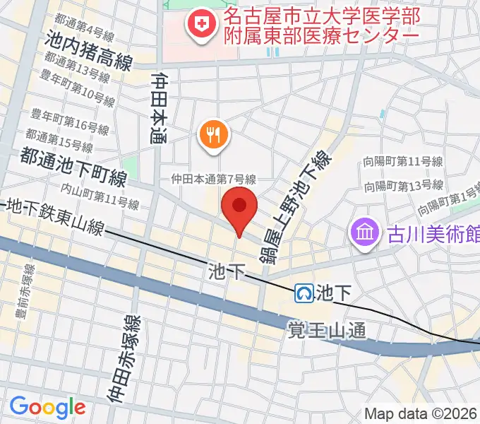 池下ストレガの地図