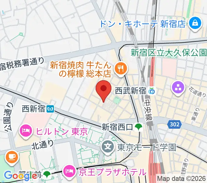 ダブストアレコードマートの地図