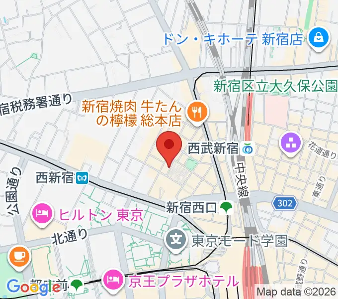 ダブストアレコードマートの地図