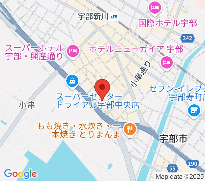 宇部BBBの地図