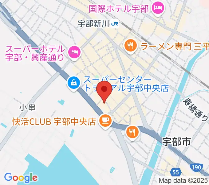 宇部BBBの地図