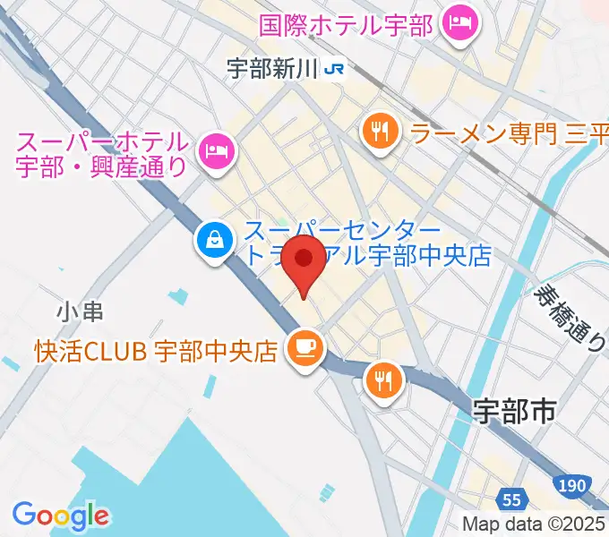 宇部BBBの地図