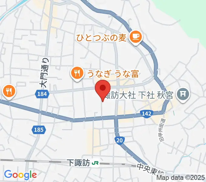 下諏訪チャーリーズハウスの地図