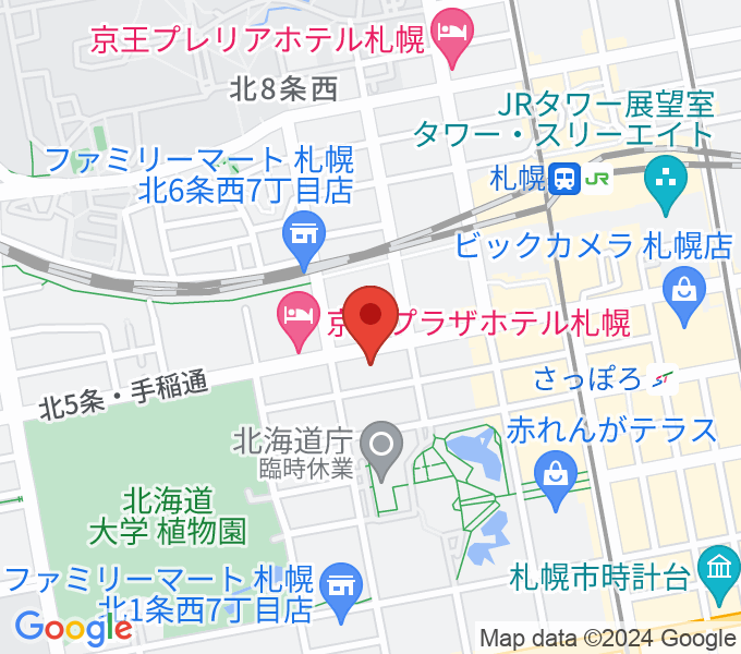 六花亭札幌本店 ふきのとうホールの場所