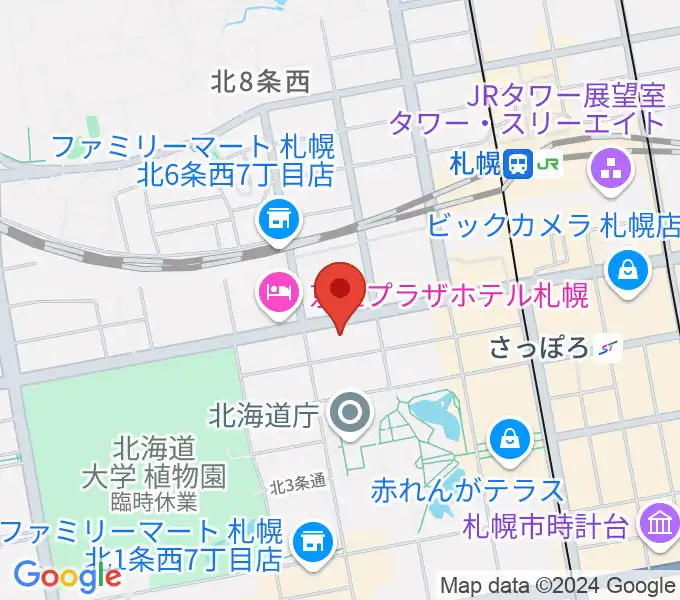 六花亭札幌本店 ふきのとうホールの地図