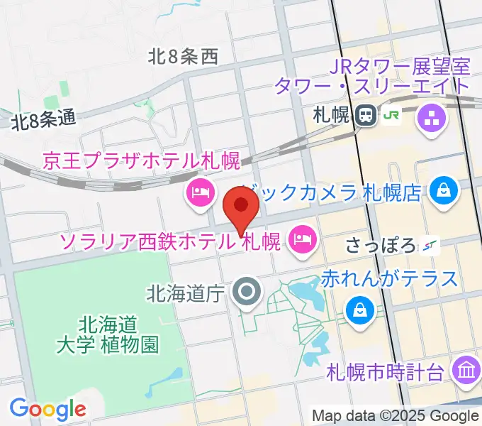 六花亭ふきのとうホールの地図