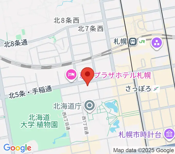 六花亭ふきのとうホールの地図