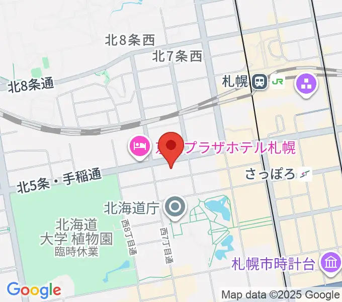 六花亭ふきのとうホールの地図