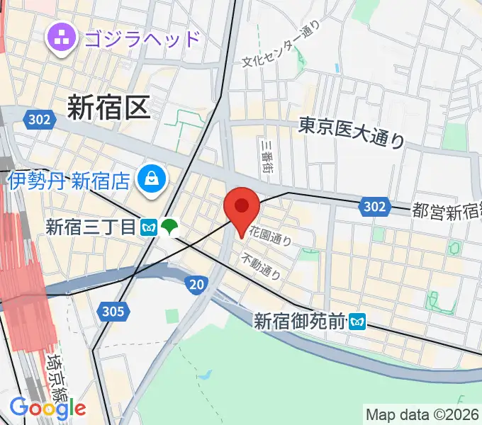 新宿PIT INNの地図