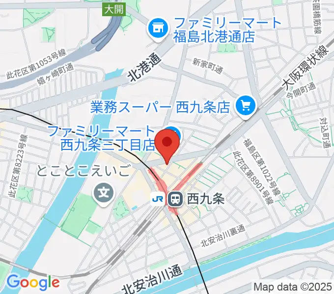 西九条マーシーオーガモンの地図