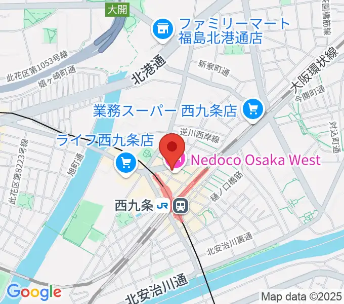 西九条マーシーオーガモンの地図