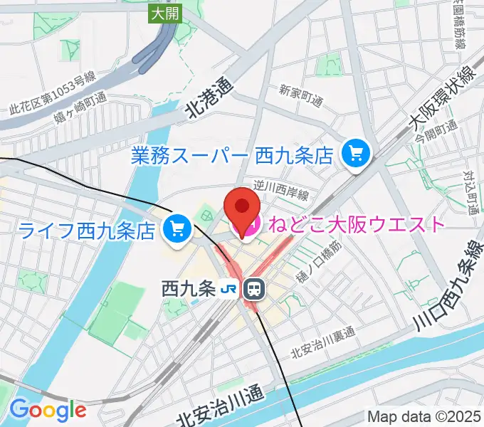西九条マーシーオーガモンの地図