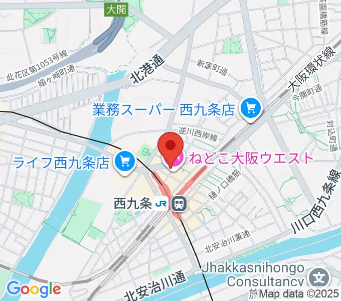 西九条マーシーオーガモンの地図