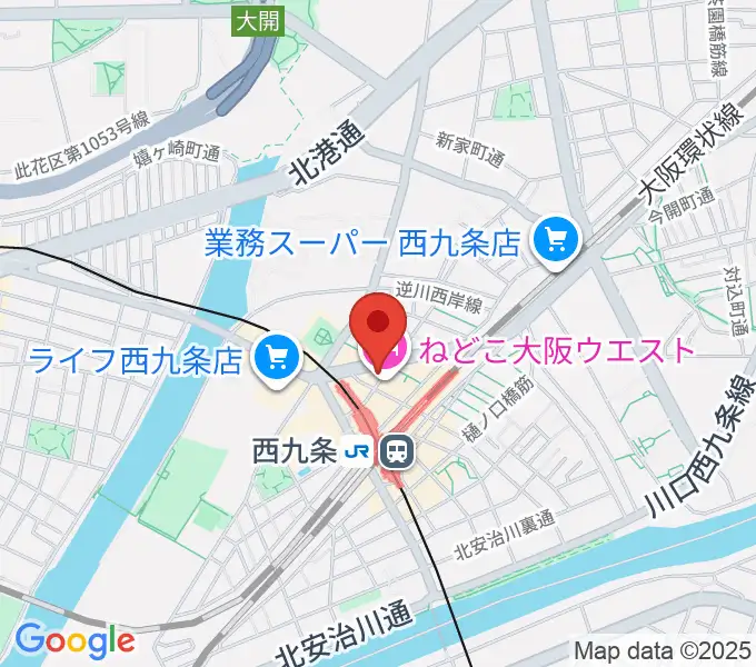 西九条マーシーオーガモンの地図
