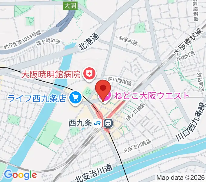 西九条マーシーオーガモンの地図