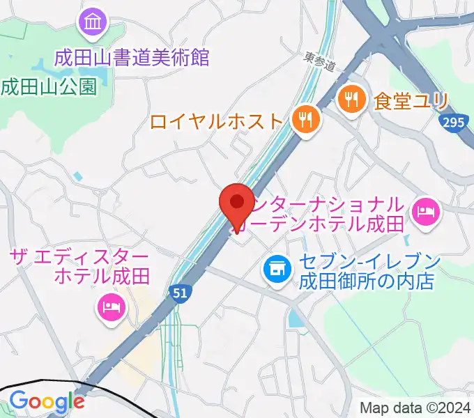 ラジオ成田の地図