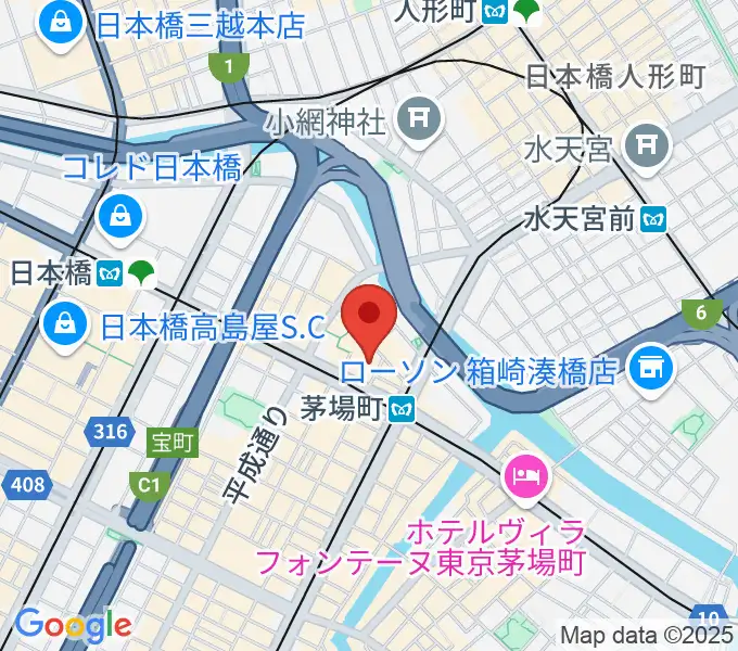 東京証券会館ホールの地図
