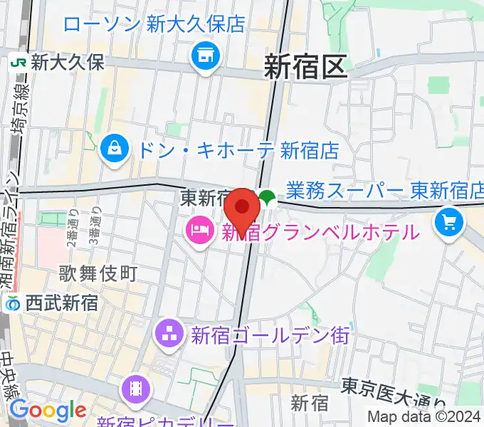 新宿JAMの地図