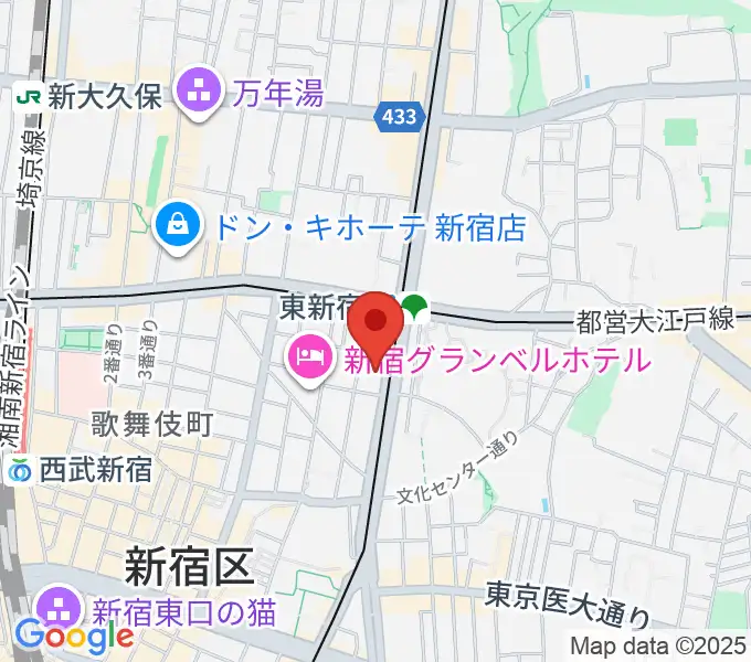 新宿JAMの地図