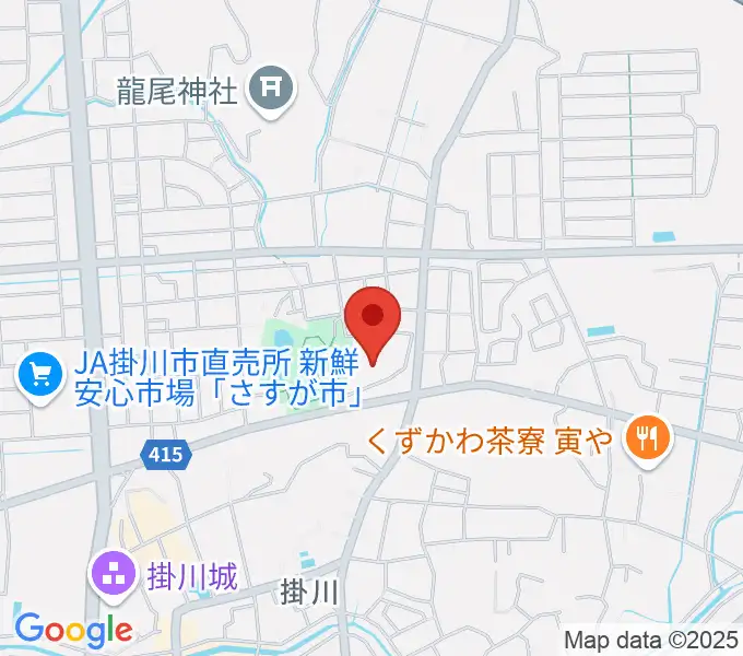 掛川市生涯学習センターの地図
