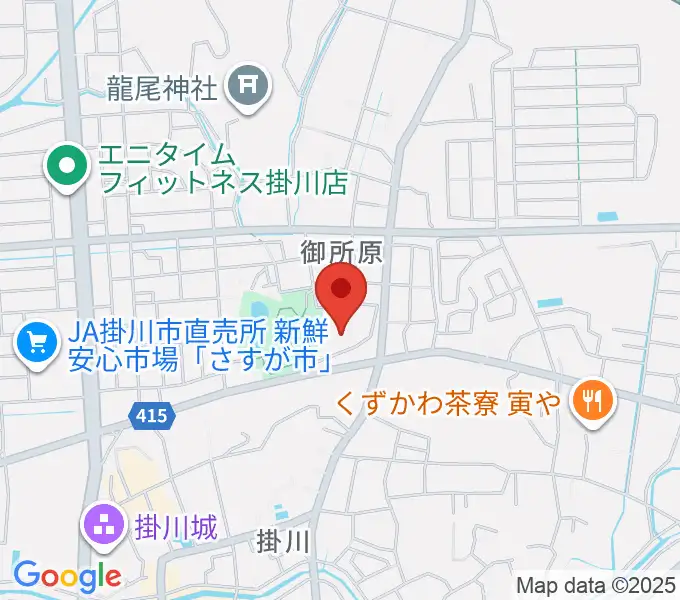 掛川市生涯学習センターの地図
