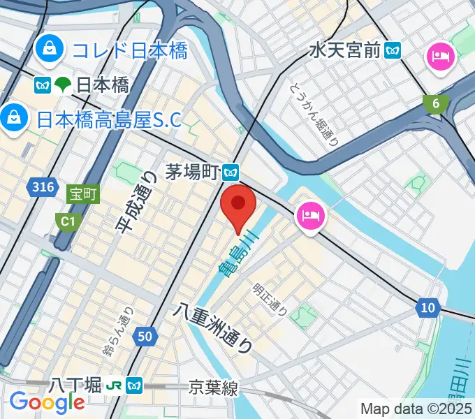 グランドギャラリー東京の地図