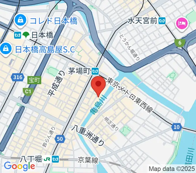 グランドギャラリー東京の地図