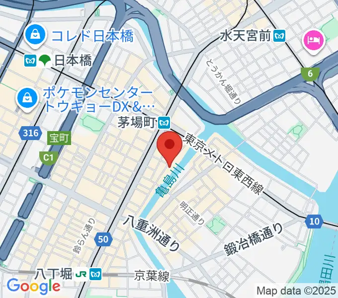 グランドギャラリー東京の地図