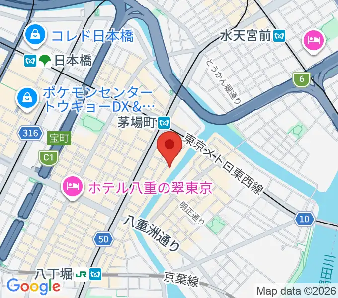 グランドギャラリー東京の地図