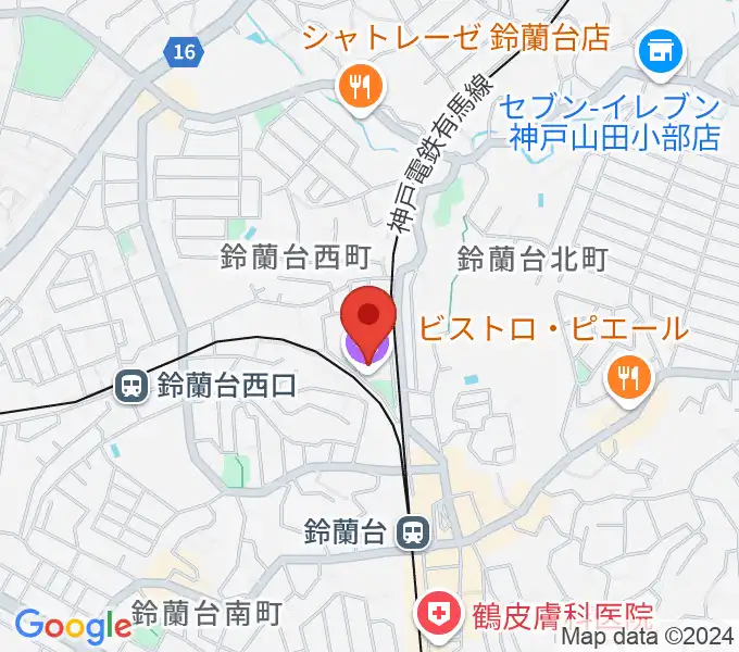 北区文化センター すずらんホールの地図