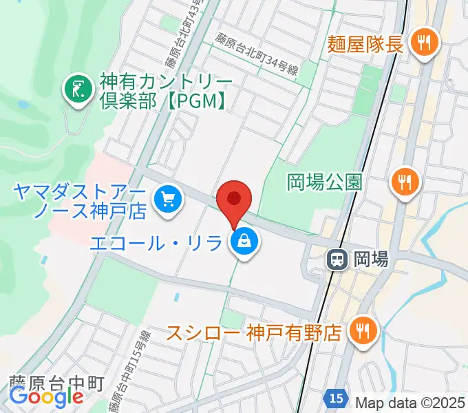 神戸市立北神区文化センターの地図