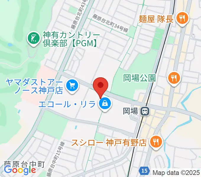 神戸市立北神区文化センターの地図