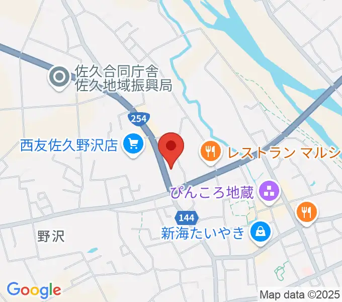 サンピアン佐久店の地図