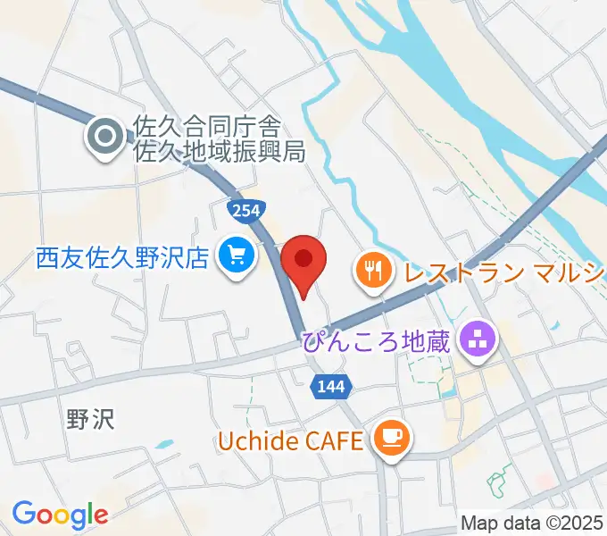 サンピアン佐久店の地図