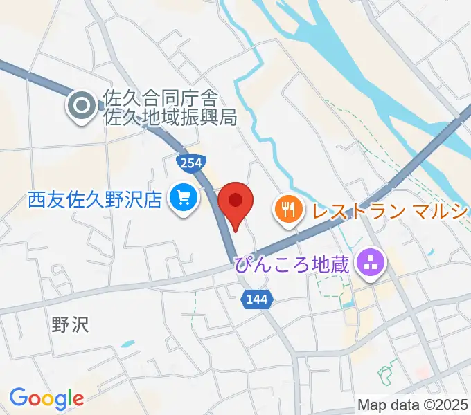 サンピアン佐久店の地図