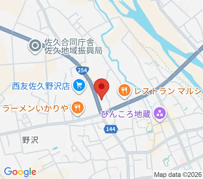 サンピアン佐久店の地図