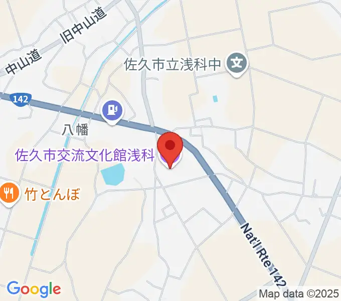 佐久市交流文化館浅科の地図
