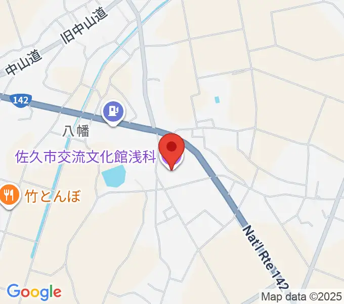 佐久市交流文化館浅科の地図